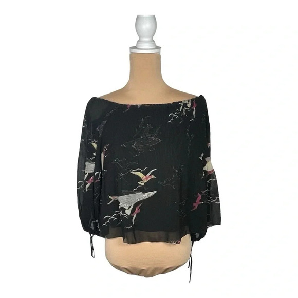 Aritzia Wilfred Talence Silk Blouse in Foulard XS - Picture 3 of 8